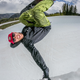 Jake Black having fun in the half-pipe.